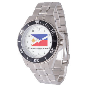 Reloj De Pulsera Bandera de Filipinas
