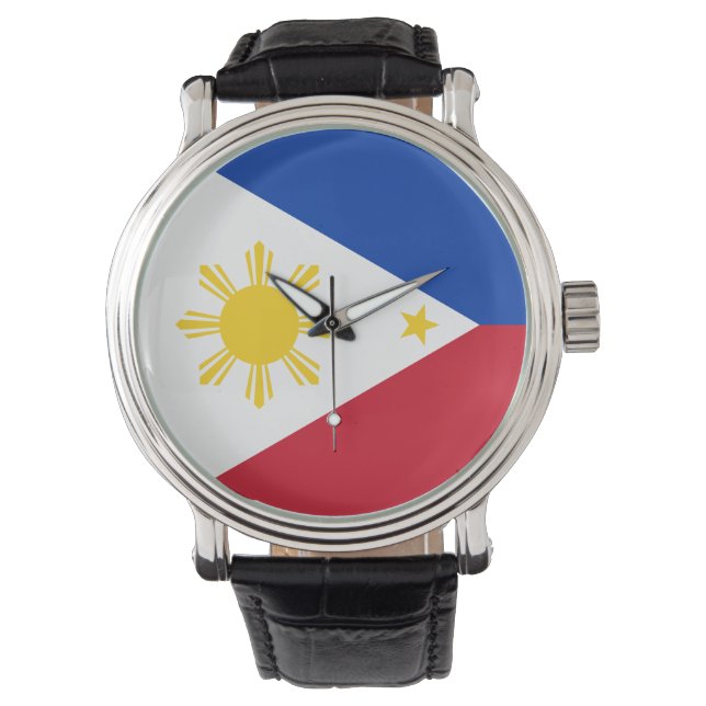 Reloj De Pulsera Bandera de Filipinas (Anverso)