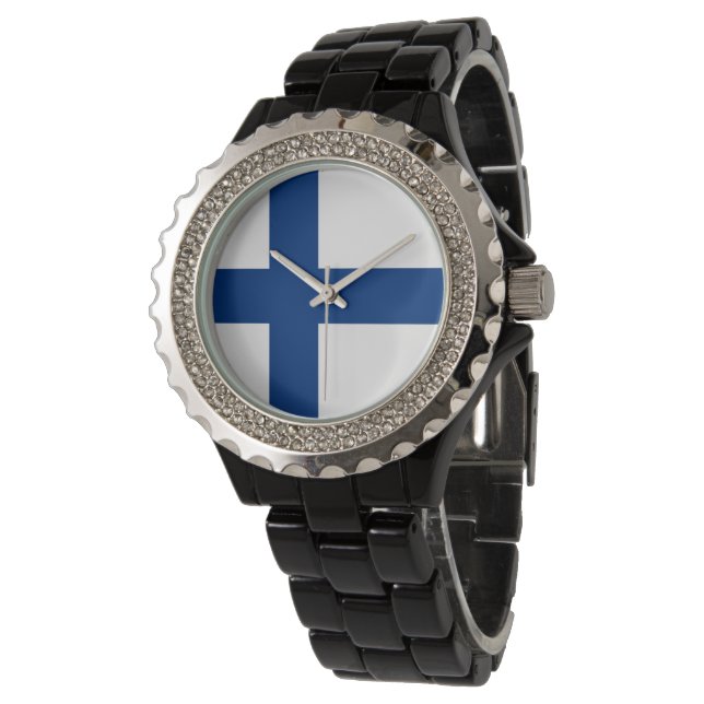 Reloj De Pulsera Bandera de Finlandia (Angular)