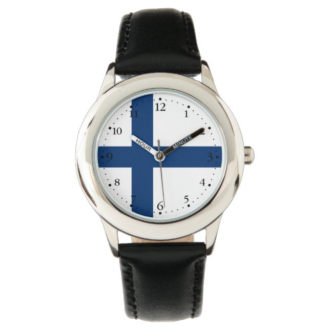 Reloj De Pulsera Bandera de Finlandia (Anverso)