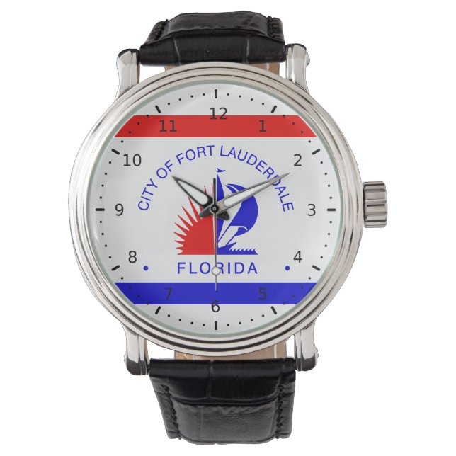 Reloj De Pulsera Bandera de Fort Lauderdale, Florida (Anverso)