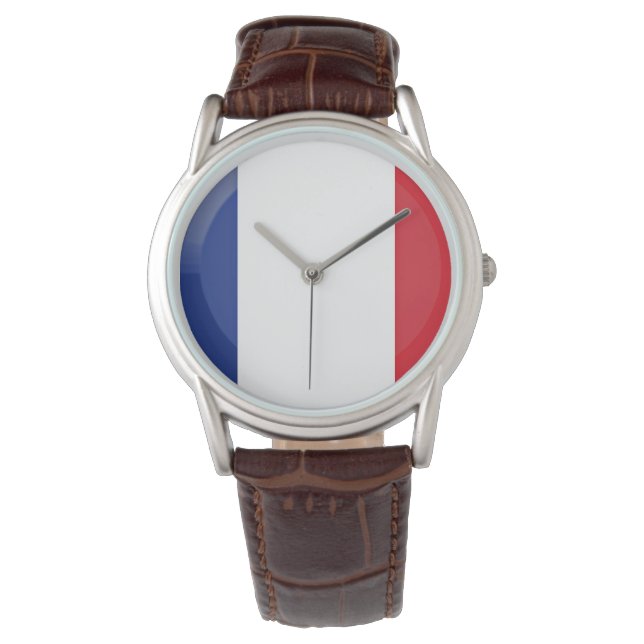 Reloj De Pulsera Bandera de Francia (Anverso)
