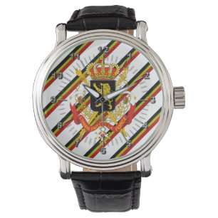 Reloj De Pulsera Bandera de franjas belgas