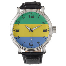Reloj De Pulsera Bandera de Gabón
