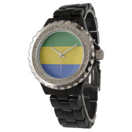 Reloj De Pulsera Bandera de Gabón