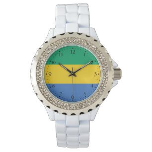 Reloj De Pulsera Bandera de Gabón