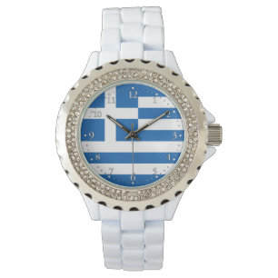 Reloj De Pulsera Bandera de Grecia