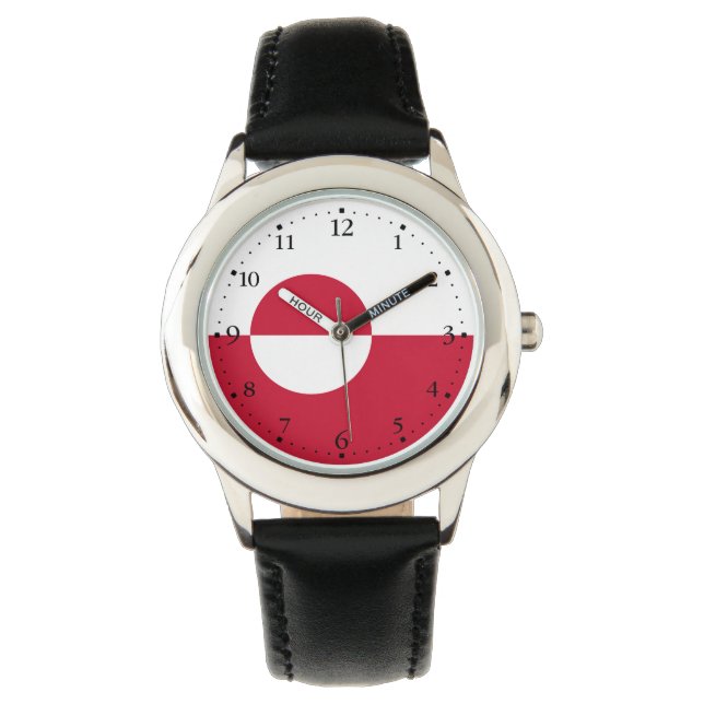 Reloj De Pulsera Bandera de Groenlandia (Anverso)