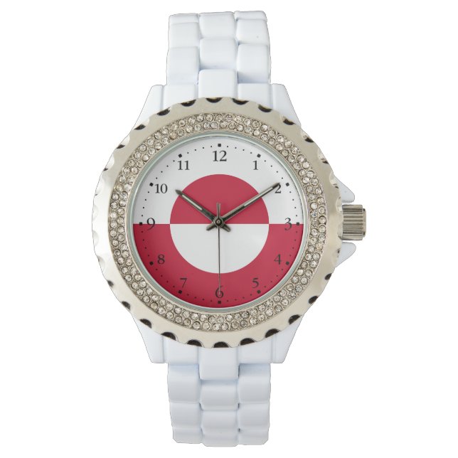 Reloj De Pulsera Bandera de Groenlandia (Anverso)