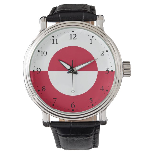 Reloj De Pulsera Bandera de Groenlandia (Anverso)