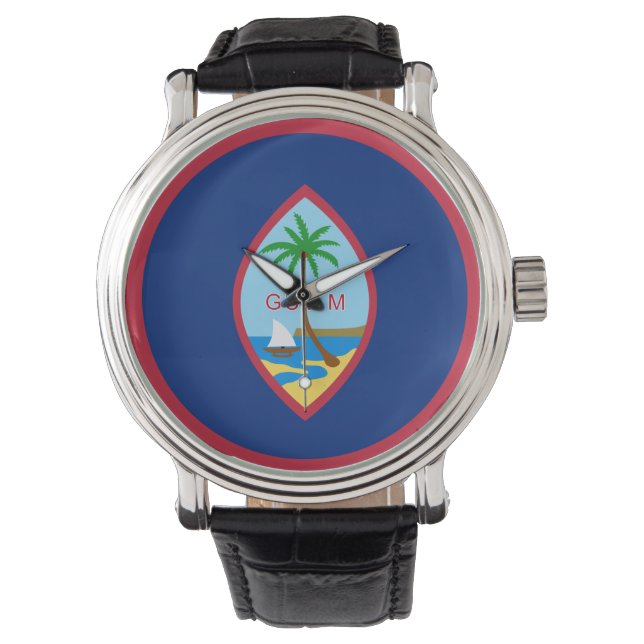 Reloj De Pulsera Bandera de Guam (Anverso)