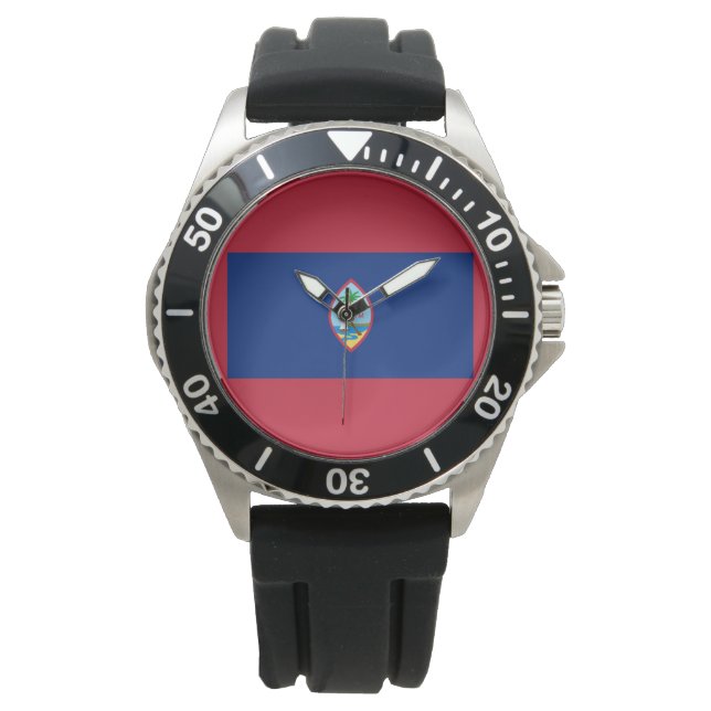 Reloj De Pulsera Bandera de Guam (Anverso)