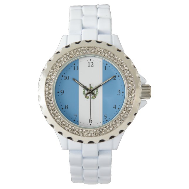 Reloj De Pulsera Bandera de Guatemala (Anverso)