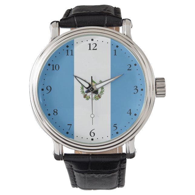 Reloj De Pulsera Bandera de Guatemala (Anverso)
