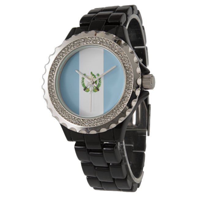 Reloj De Pulsera Bandera de Guatemala (Angular)