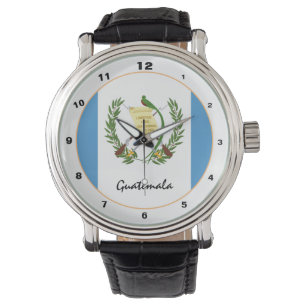 Reloj De Pulsera Bandera de Guatemala y diseño moderno