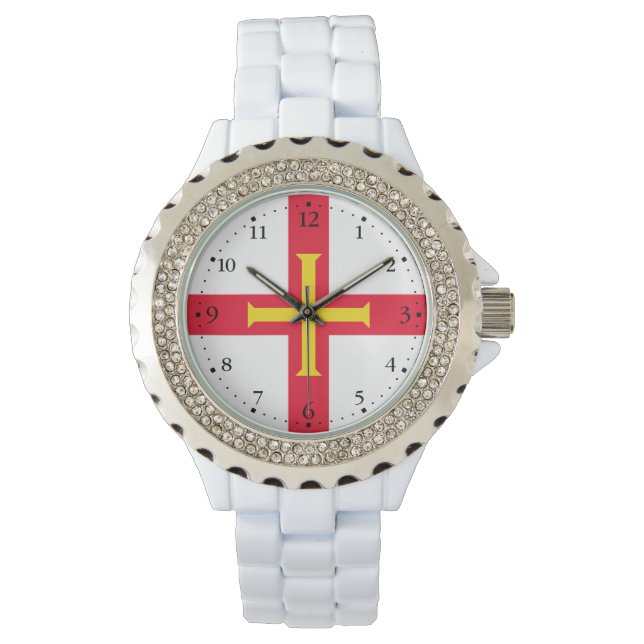 Reloj De Pulsera Bandera de Guernsey (Anverso)