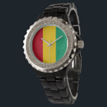 Reloj De Pulsera Bandera de Guinea<br><div class="desc">¡Un regalo ideal para todos los patriotas de su país!</div>