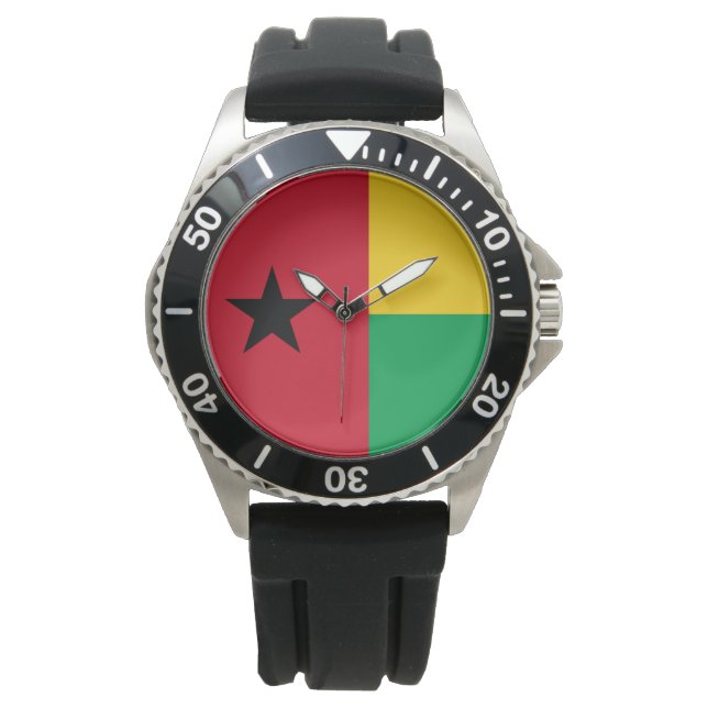 Reloj De Pulsera Bandera de Guinea-Bissau (Anverso)
