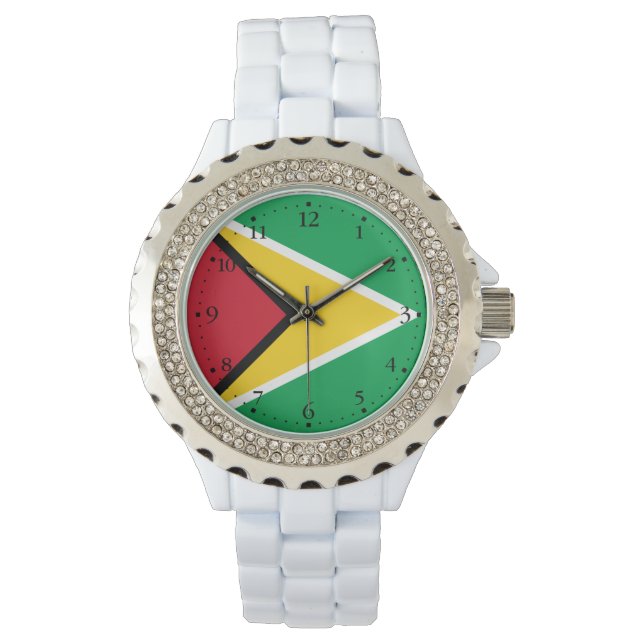 Reloj De Pulsera Bandera de Guyana (Anverso)
