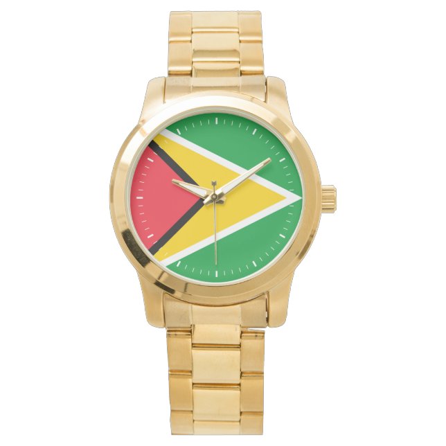 Reloj De Pulsera Bandera de Guyana (Anverso)