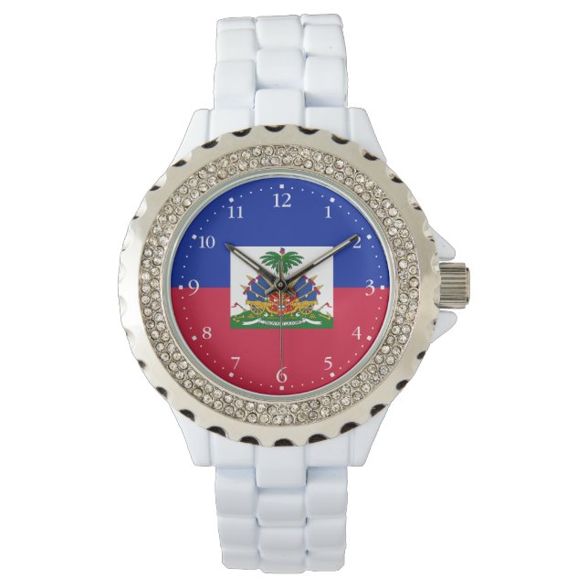 Reloj De Pulsera Bandera de Haití (Anverso)