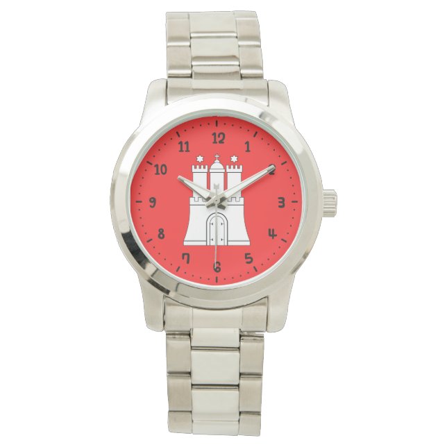 Reloj De Pulsera Bandera de Hamburgo Watch (Anverso)