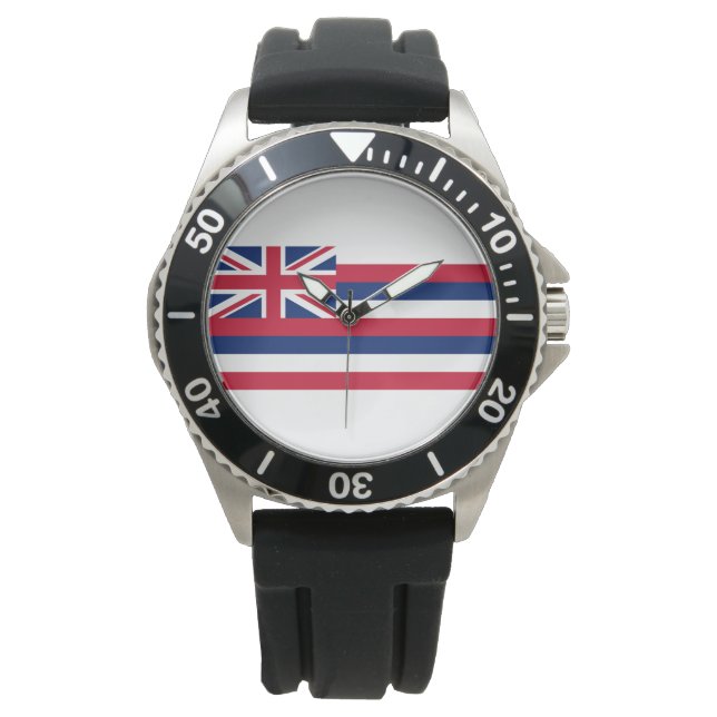 Reloj De Pulsera Bandera de Hawaii (Estado de los Estados Unidos) (Anverso)