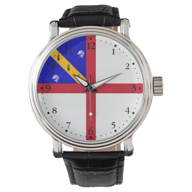 Reloj De Pulsera Bandera de Herm (Anverso)