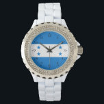 Reloj De Pulsera Bandera de Honduras<br><div class="desc">Bandera patriótica de Honduras.</div>