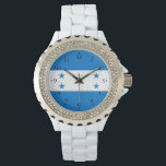 Reloj De Pulsera Bandera de Honduras<br><div class="desc">Bandera patriótica de Honduras.</div>