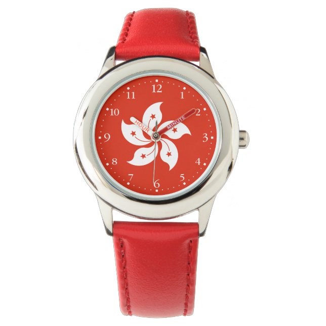 Reloj De Pulsera Bandera de Hong Kong (Anverso)
