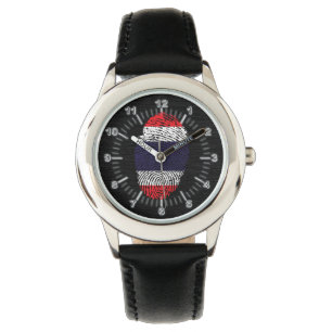 Reloj De Pulsera Bandera de huellas digitales en Tailandia