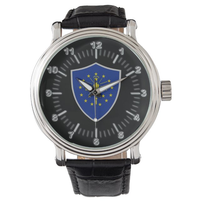 Reloj De Pulsera Bandera de Indiana (Anverso)