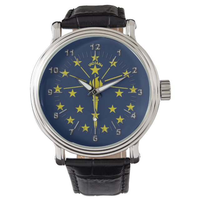 Reloj De Pulsera Bandera de Indiana (Anverso)