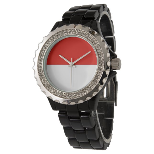 Reloj De Pulsera Bandera de Indonesia (Angular)