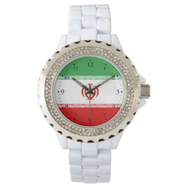 Reloj De Pulsera Bandera de Irán (Anverso)