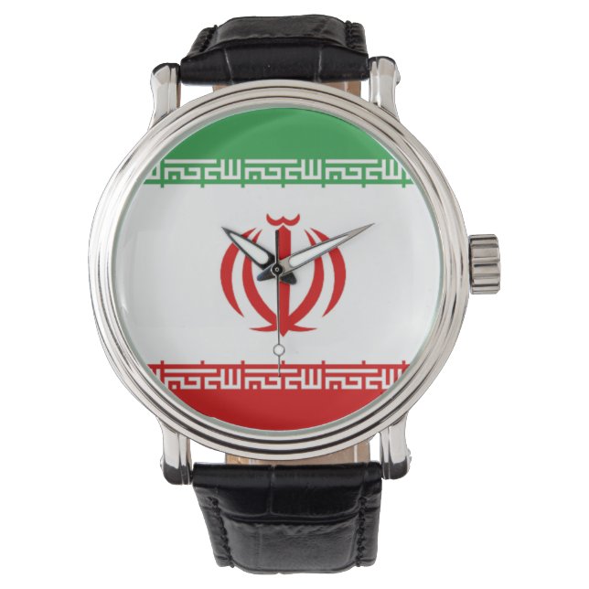 Reloj De Pulsera Bandera de Irán (Anverso)