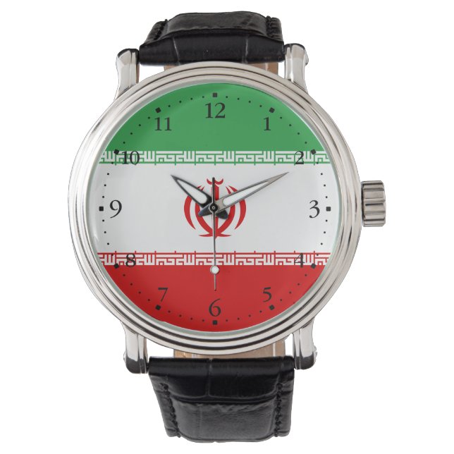 Reloj De Pulsera Bandera de Irán (Anverso)