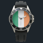 Reloj De Pulsera Bandera de Irlanda<br><div class="desc">Bandera nacional de Irlanda,  Irlanda,  bandera,  irlandés,  verde,  naranja,  blanco,  país,  nacional,  oficial,  símbolo,  soberano,  celebración,  libertad,  independencia,  libertad,  libertad,  fiesta,  icono,  cartel,  vector,  precisión,  dimensiones,  proporciones,  colores</div>