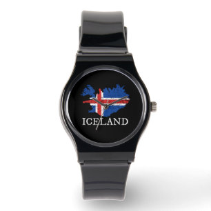 Reloj De Pulsera Bandera de Islandia