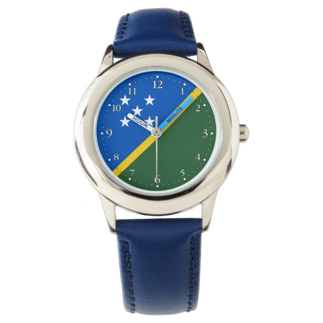 Reloj De Pulsera Bandera de Islas Salomón (Anverso)