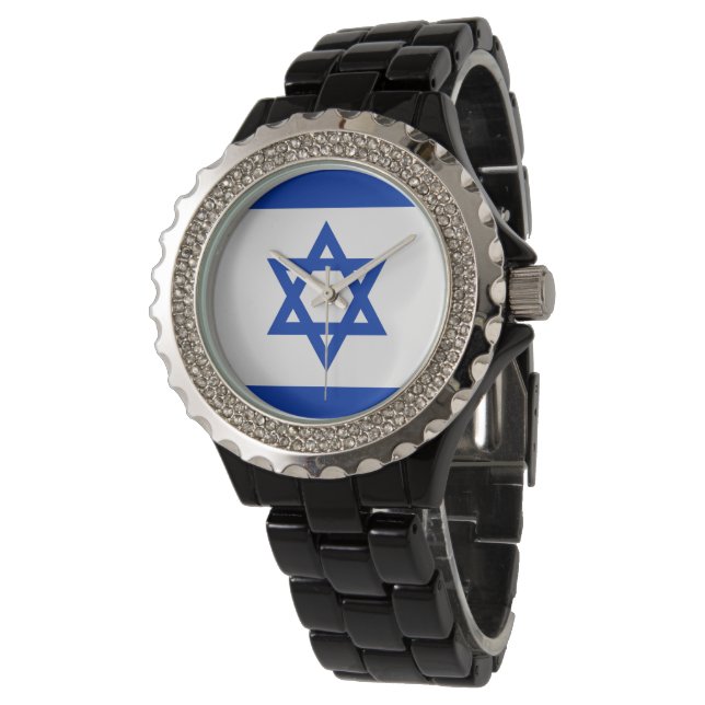 Reloj De Pulsera Bandera de Israel (Angular)