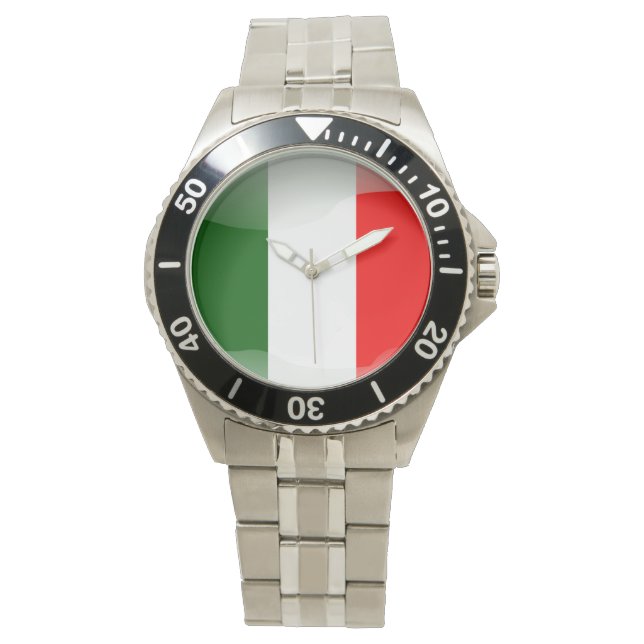 Reloj De Pulsera Bandera de Italia (Anverso)