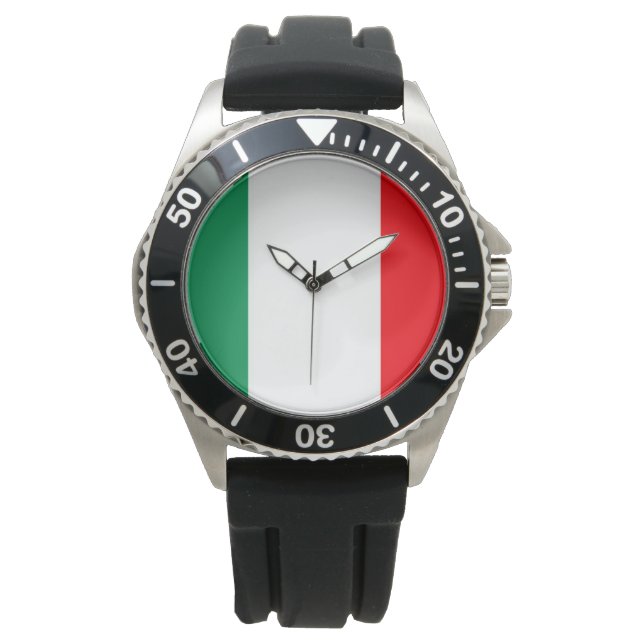 Reloj De Pulsera Bandera de Italia (Anverso)