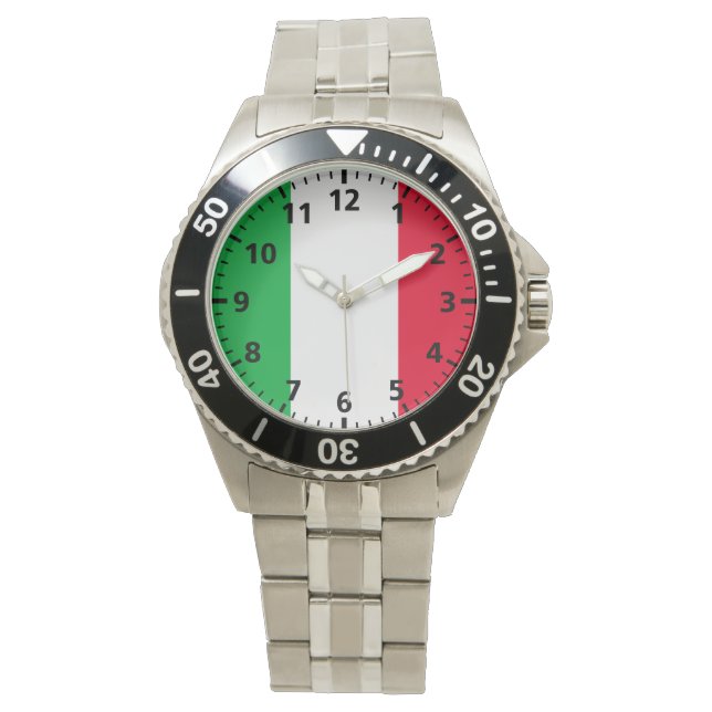 Reloj De Pulsera Bandera de Italia (Anverso)