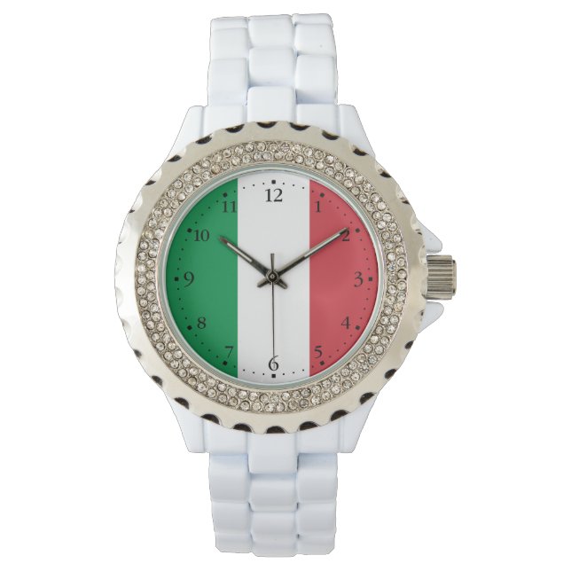 Reloj De Pulsera Bandera de Italia (Anverso)