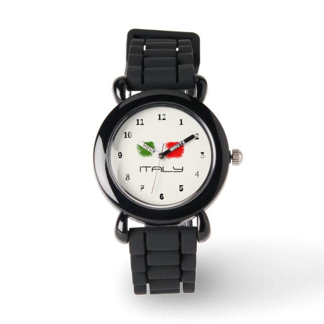 Reloj De Pulsera Bandera de Italia (Anverso)
