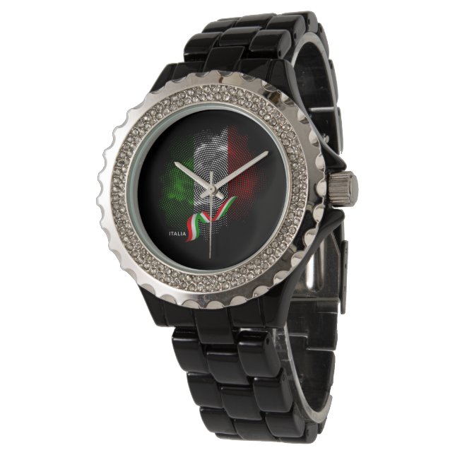 Reloj De Pulsera Bandera de Italia (Angular)