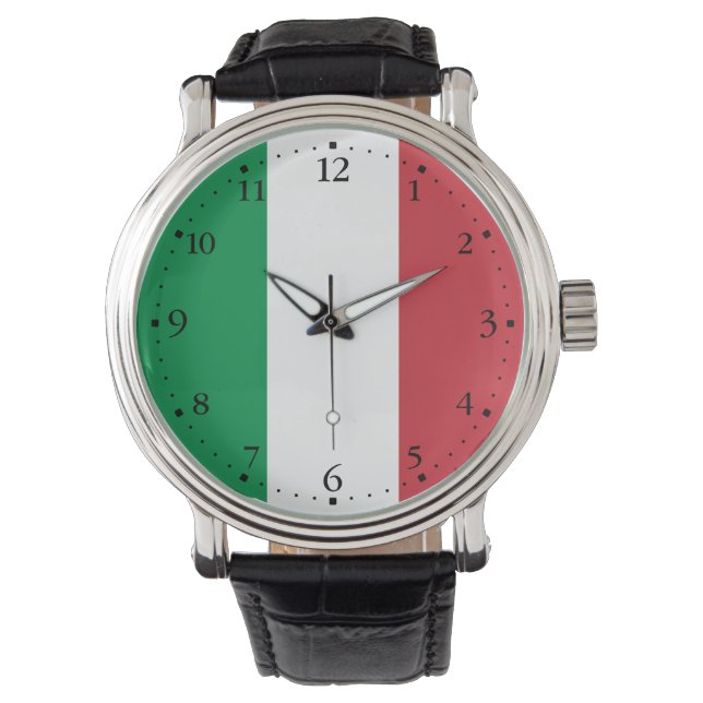 Reloj De Pulsera Bandera de Italia (Anverso)